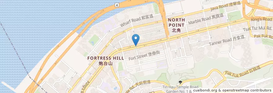 Mapa de ubicacion de One Dental Clinic en China, Guangdong, Hong Kong, Pulau Hong Kong, Wilayah Baru, 東區 Eastern District.