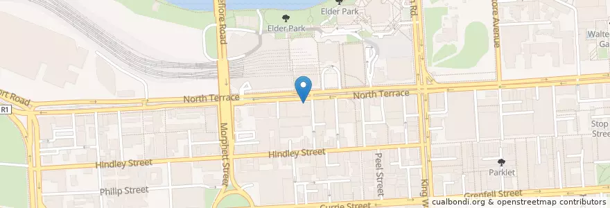 Mapa de ubicacion de Hertz en Avustralya, South Australia, Adelaide, Adelaide City Council.