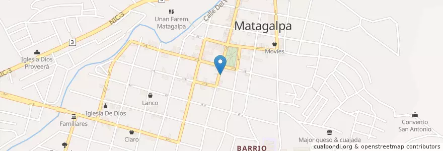 Mapa de ubicacion de Marina's Buffet en Nicaragua, Matagalpa, Matagalpa (Municipio).