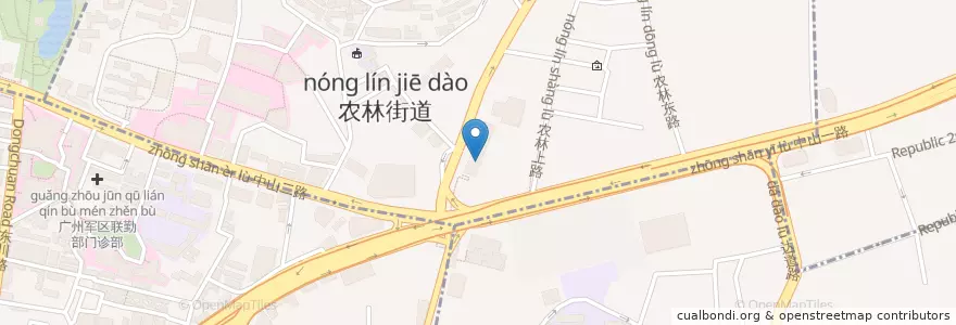 Mapa de ubicacion de Subway en Chine, Guangdong, Canton, 越秀区.