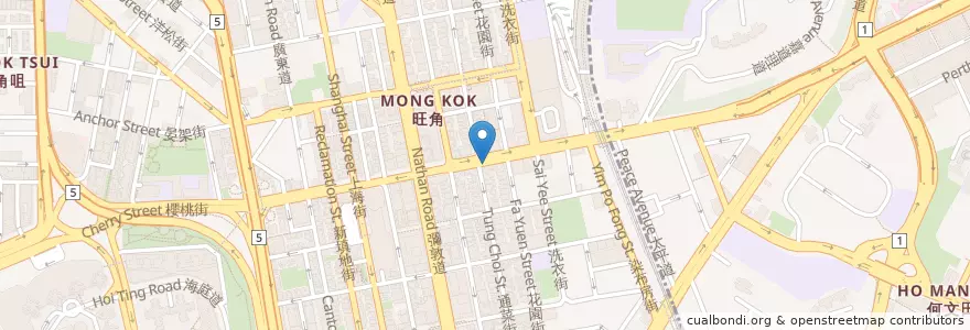 Mapa de ubicacion de 聯泰大藥房 K.N. Dispensary en 中国, 广东省, 香港 Hong Kong, 九龍 Kowloon, 新界 New Territories, 油尖旺區 Yau Tsim Mong District.