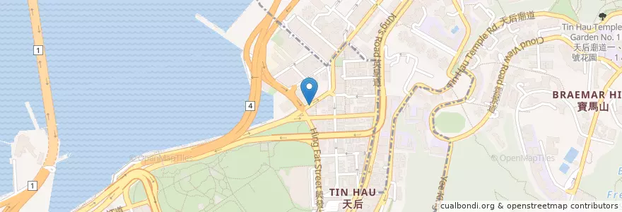 Mapa de ubicacion de Food Buzz en 中国, 广东省, 香港 Hong Kong, 香港島 Hong Kong Island, 新界 New Territories, 灣仔區 Wan Chai District.
