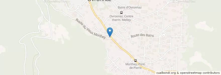 Mapa de ubicacion de Chez Eugénie en Suíça, Valais/Wallis, Martigny, Leytron.