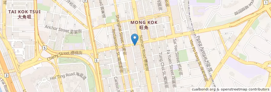 Mapa de ubicacion de Imperial Court en 중국, 광둥성, 홍콩, 가우룽, 신제, 油尖旺區 Yau Tsim Mong District.