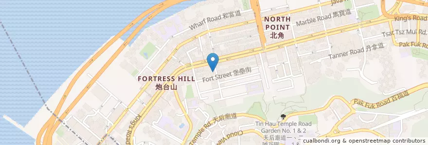 Mapa de ubicacion de Green River en 중국, 광둥성, 홍콩, 홍콩섬, 신제, 東區 Eastern District.