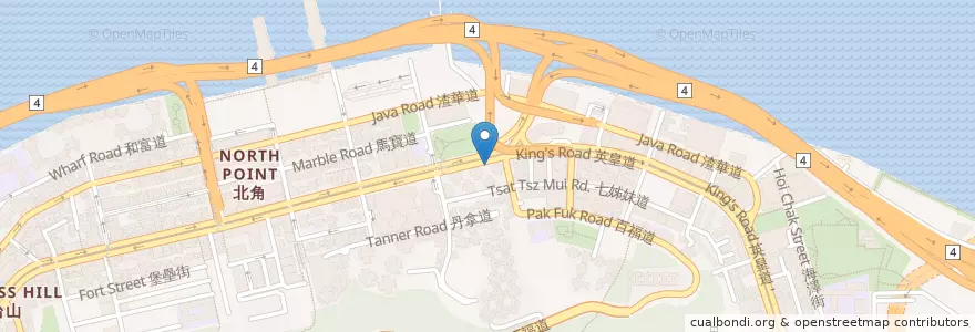 Mapa de ubicacion de Kim's Spoon en Chine, Guangdong, Hong Kong, Île De Hong Kong, Nouveaux Territoires, 東區 Eastern District.