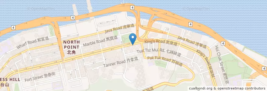 Mapa de ubicacion de Mong's en China, Guangdong, Hong Kong, Pulau Hong Kong, Wilayah Baru, 東區 Eastern District.