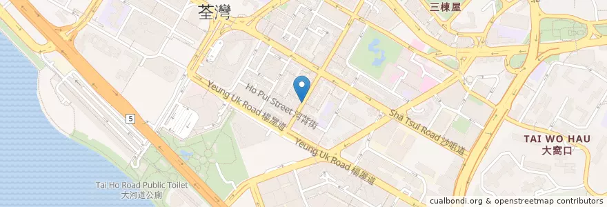 Mapa de ubicacion de 怡康醫務中心 en 中国, 广东省, 香港, 新界, 荃灣區.