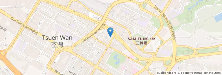 Mapa de ubicacion de 滙興隆公司人民幣找換 en 中国, 广东省, 香港, 新界, 荃灣區.