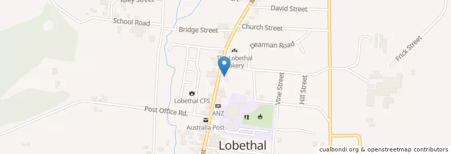 Mapa de ubicacion de Bridgestone Service Centre en Australia, South Australia, Adelaide Hills Council.