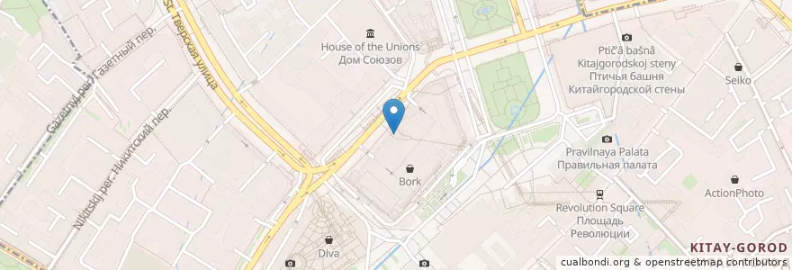 Mapa de ubicacion de Старбакс en Russia, Distretto Federale Centrale, Москва, Центральный Административный Округ, Тверской Район.