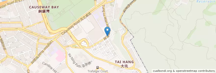 Mapa de ubicacion de Amber en 중국, 광둥성, 홍콩, 홍콩섬, 신제, 灣仔區 Wan Chai District.