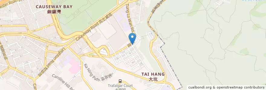 Mapa de ubicacion de Bliss Hive en 中国, 广东省, 香港, 香港島, 新界, 灣仔區.