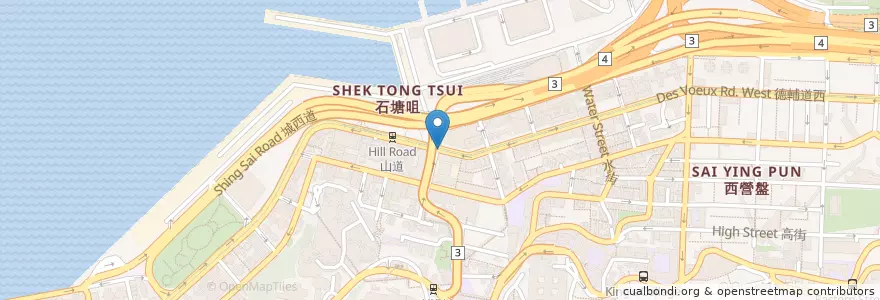 Mapa de ubicacion de Starbucks en چین, گوانگ‌دونگ, هنگ‌کنگ, جزیره هنگ کنگ, 新界 New Territories, 中西區 Central And Western District.