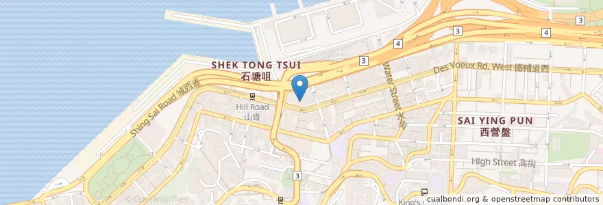 Mapa de ubicacion de Pascucci en 중국, 광둥성, 홍콩, 홍콩섬, 신제, 中西區 Central And Western District.