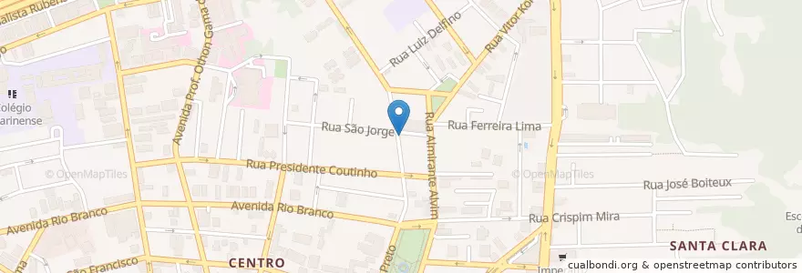 Mapa de ubicacion de Droga Raia en Brasil, Región Sur, Santa Catarina, Microrregião De Florianópolis, Região Geográfica Intermediária De Florianópolis, Florianópolis.