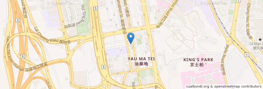 Mapa de ubicacion de Pro Kitchen en 중국, 광둥성, 홍콩, 가우룽, 신제, 油尖旺區 Yau Tsim Mong District.