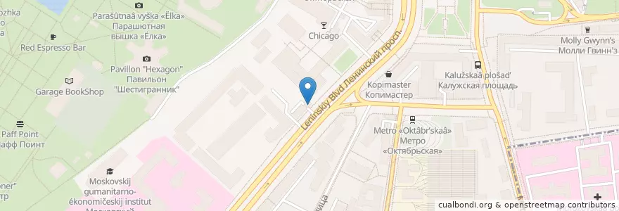 Mapa de ubicacion de Джон Донн en Rusia, Distrito Federal Central, Москва, Distrito Administrativo Central, Район Якиманка.