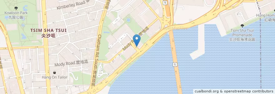 Mapa de ubicacion de Spasso en 中国, 广东省, 香港 Hong Kong, 九龍 Kowloon, 新界 New Territories, 油尖旺區 Yau Tsim Mong District.