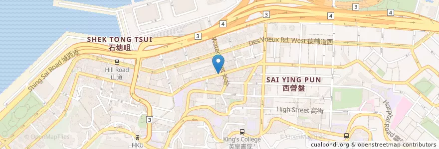 Mapa de ubicacion de 新一餐廳小廚 New One Cafe en China, Cantão, Hong Kong, Ilha De Hong Kong, Novos Territórios, 中西區 Central And Western District.