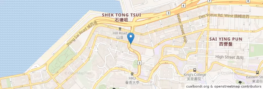 Mapa de ubicacion de McDonald's en Cina, Guangdong, Hong Kong, Hong Kong, Nuovi Territori, 中西區 Central And Western District.