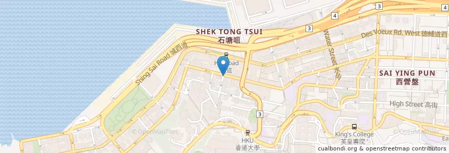 Mapa de ubicacion de Bank of China en Chine, Guangdong, Hong Kong, Île De Hong Kong, Nouveaux Territoires, 中西區 Central And Western District.