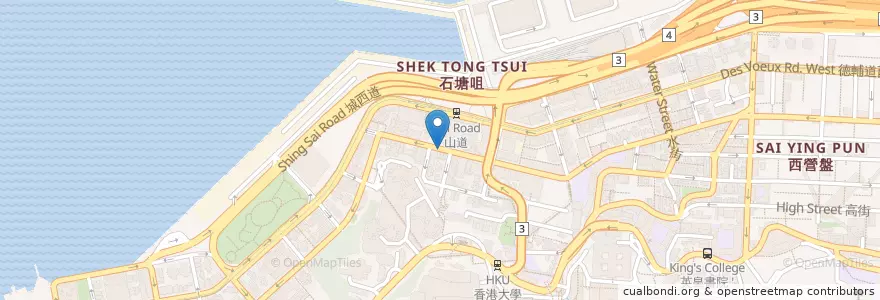 Mapa de ubicacion de Hey Hey Kitchen en Cina, Guangdong, Hong Kong, Hong Kong, Nuovi Territori, 中西區 Central And Western District.