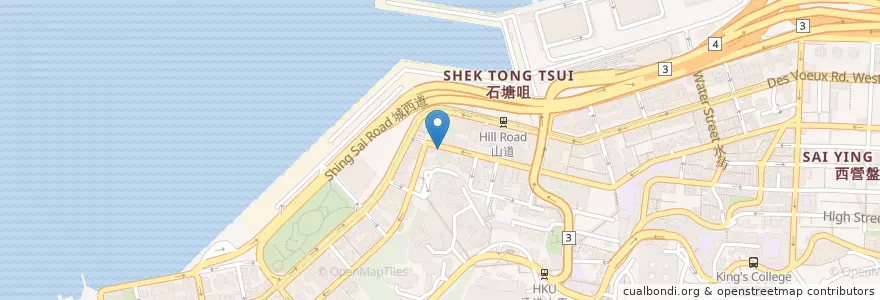 Mapa de ubicacion de 嘉興餐廳 Ka Hing Restaurant en Китай, Гуандун, Гонконг, Гонконг, Новые Территории, 中西區 Central And Western District.