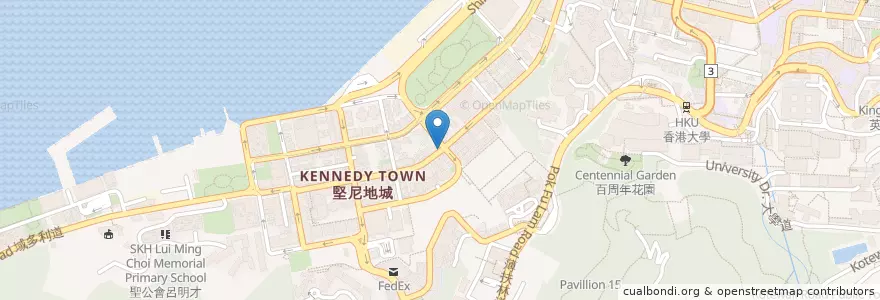 Mapa de ubicacion de 粥君好 en 中国, 广东省, 香港 Hong Kong, 香港島 Hong Kong Island, 新界 New Territories, 中西區 Central And Western District.