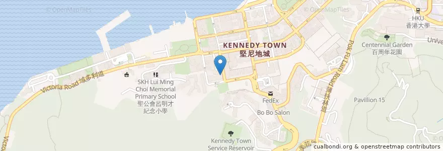 Mapa de ubicacion de 42 Davis en 中国, 広東省, 香港, 香港島, 新界, 中西區 Central And Western District.