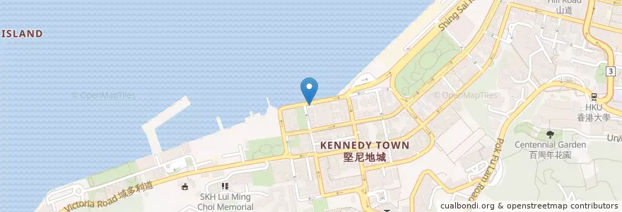 Mapa de ubicacion de Harbour Restaurant en 중국, 광둥성, 홍콩, 홍콩섬, 신제, 中西區 Central And Western District.