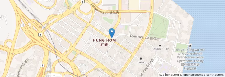 Mapa de ubicacion de 景緻找換 King Chi Money Exchange en 중국, 광둥성, 홍콩, 가우룽, 신제, 九龍城區 Kowloon City District.