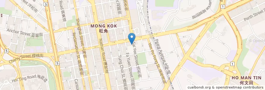 Mapa de ubicacion de Golden Peak Pharmacy en China, Guangdong, Hong Kong, Kowloon, New Territories, Yau Tsim Mong District.