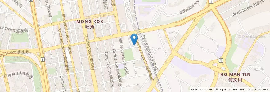 Mapa de ubicacion de Wilson Parking en چین, گوانگ‌دونگ, هنگ‌کنگ, کاولون, 新界 New Territories, 油尖旺區 Yau Tsim Mong District.