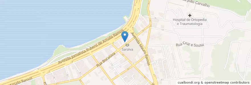 Mapa de ubicacion de San Francisco en Brezilya, Güney Bölgesi, Santa Catarina, Microrregião De Florianópolis, Região Geográfica Intermediária De Florianópolis, Florianópolis.