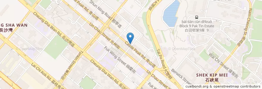 Mapa de ubicacion de Cosmile Dental Care en 中国, 广东省, 香港 Hong Kong, 九龍 Kowloon, 新界 New Territories, 深水埗區 Sham Shui Po District.