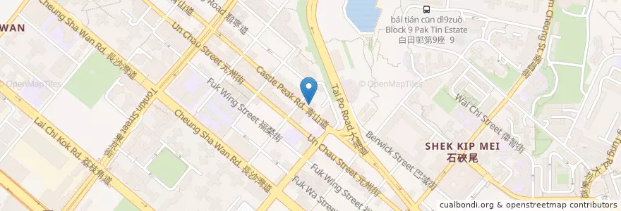 Mapa de ubicacion de Silver Valley Restaurant en 중국, 광둥성, 홍콩, 가우룽, 신제, 深水埗區 Sham Shui Po District.
