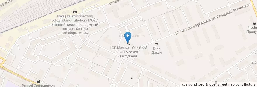 Mapa de ubicacion de ЛОП Москва - Окружная en Russia, Central Federal District, Moscow, Northern Administrative Okrug, Koptevo District.