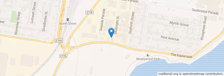 Mapa de ubicacion de Mission To Seafarers Geelong en استرالیا, Victoria.