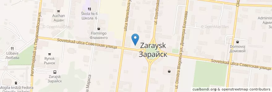 Mapa de ubicacion de Суши Сет en 俄罗斯/俄羅斯, Центральный Федеральный Округ, 莫斯科州, Городской Округ Зарайск.