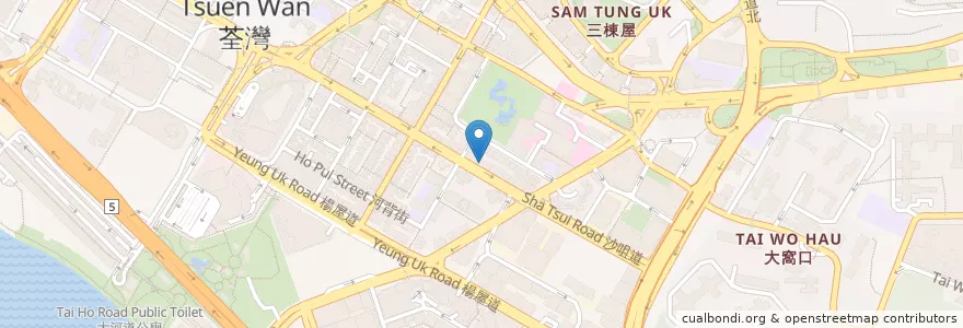 Mapa de ubicacion de ICBC en 中国, 広東省, 香港, 新界, 荃灣區 Tsuen Wan District.