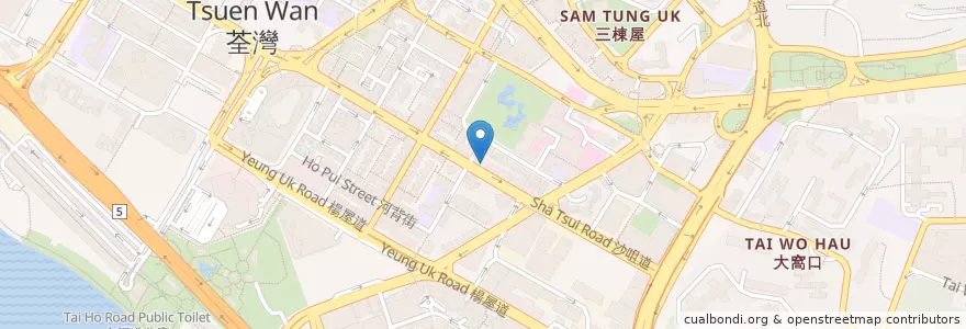 Mapa de ubicacion de ICBC en Китай, Гуандун, Гонконг, Новые Территории, 荃灣區 Tsuen Wan District.