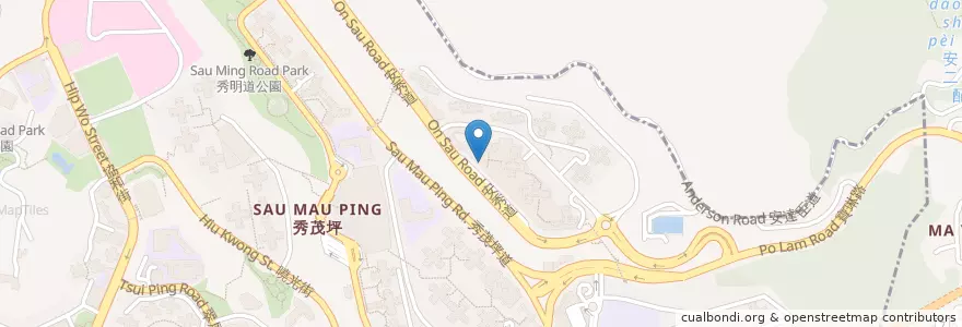 Mapa de ubicacion de HSBC en China, Guangdong, Hong Kong, Wilayah Baru, 觀塘區 Kwun Tong District.