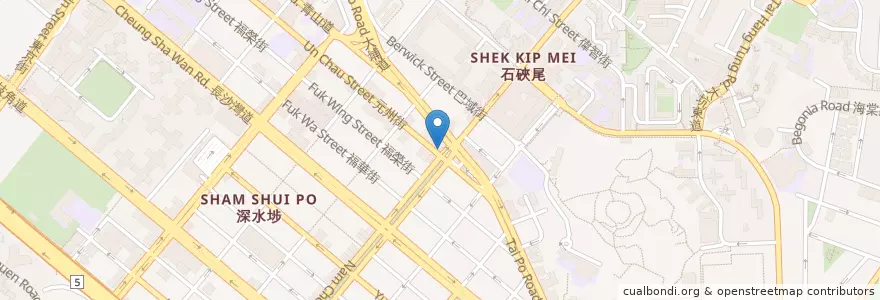 Mapa de ubicacion de 屈臣氏 Watsons en China, Provincia De Cantón, Hong Kong, Kowloon, Nuevos Territorios, 深水埗區 Sham Shui Po District.