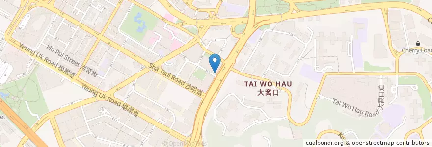 Mapa de ubicacion de Pizza Hut en 中国, 広東省, 香港, 新界.