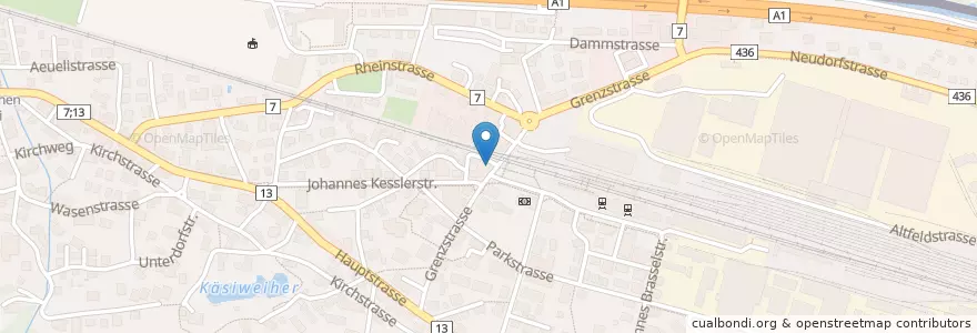 Mapa de ubicacion de Havanna Grill en Zwitserland, Sankt Gallen, Wahlkreis Rheintal, St. Margrethen.
