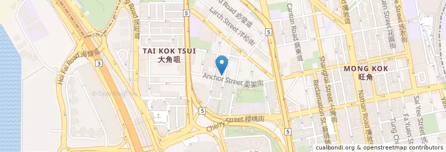 Mapa de ubicacion de Le Petit Prince en 中国, 广东省, 香港 Hong Kong, 九龍 Kowloon, 新界 New Territories, 油尖旺區 Yau Tsim Mong District.