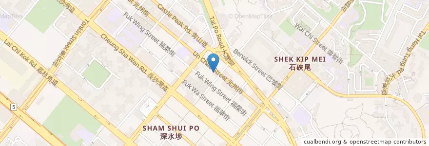 Mapa de ubicacion de HSBC en 中国, 广东省, 香港 Hong Kong, 九龍 Kowloon, 新界 New Territories, 深水埗區 Sham Shui Po District.