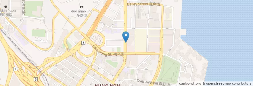 Mapa de ubicacion de BOC en 中国, 广东省, 香港 Hong Kong, 九龍 Kowloon, 新界 New Territories, 九龍城區 Kowloon City District.