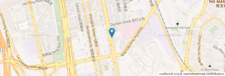 Mapa de ubicacion de China Citic Bank International en 中国, 广东省, 香港, 九龍, 新界, 油尖旺區.